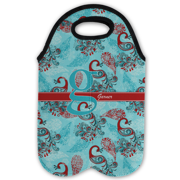 Peacock Double Wine Tote - Flat (new)