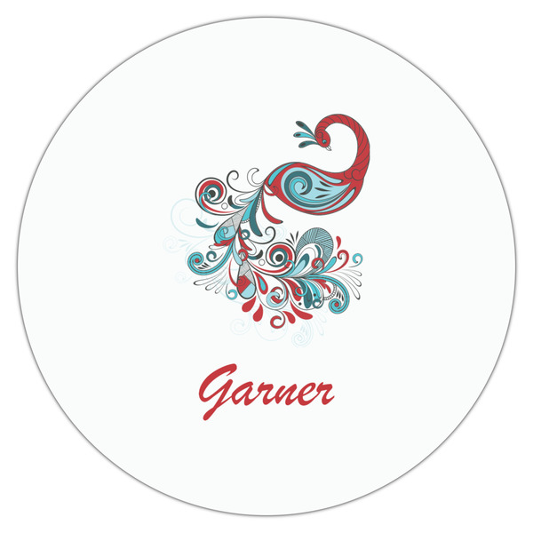 Peacock Drink Topper - Large - Single