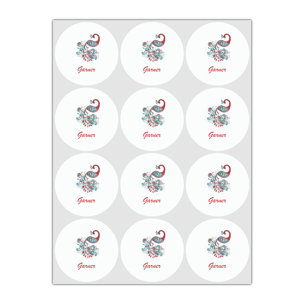 Peacock Drink Topper - Small - Set of 12