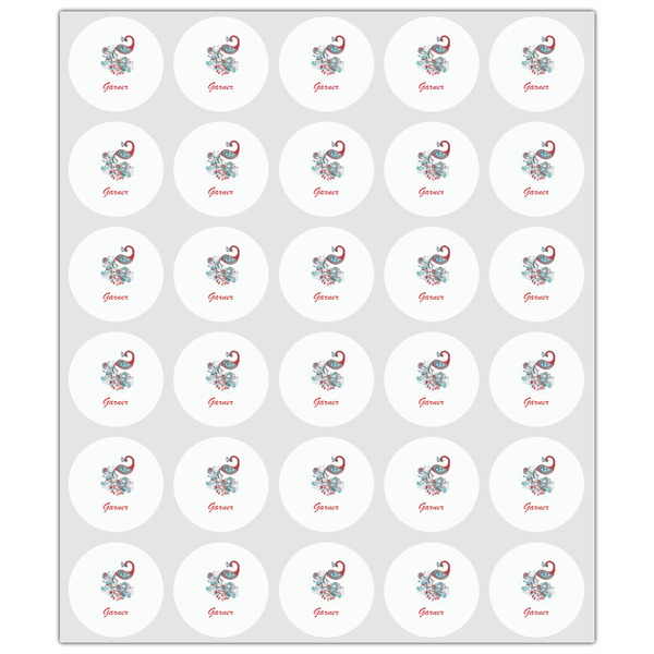 Peacock Drink Topper - XSmall - Set of 30