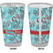 Peacock Pint Glass - Full Color - Front & Back Views