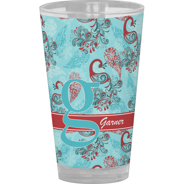 Custom Peacock Pint Glass - Full Color (Personalized)