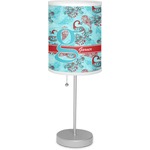Peacock 7" Drum Lamp with Shade Polyester (Personalized)