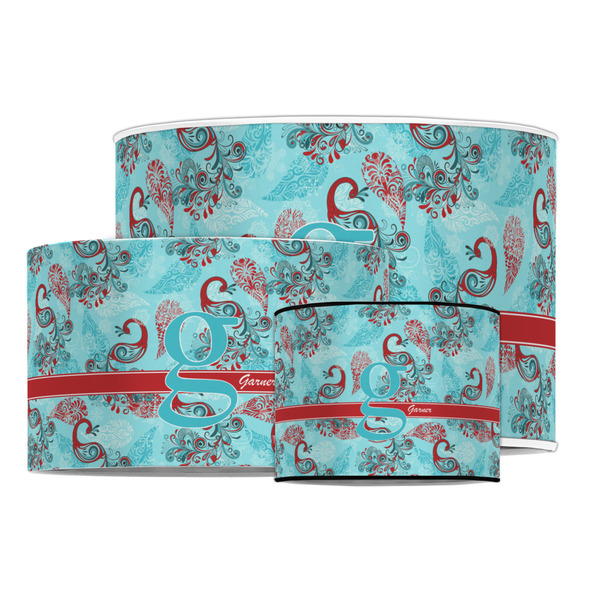 Peacock Drum Lampshades - MAIN
