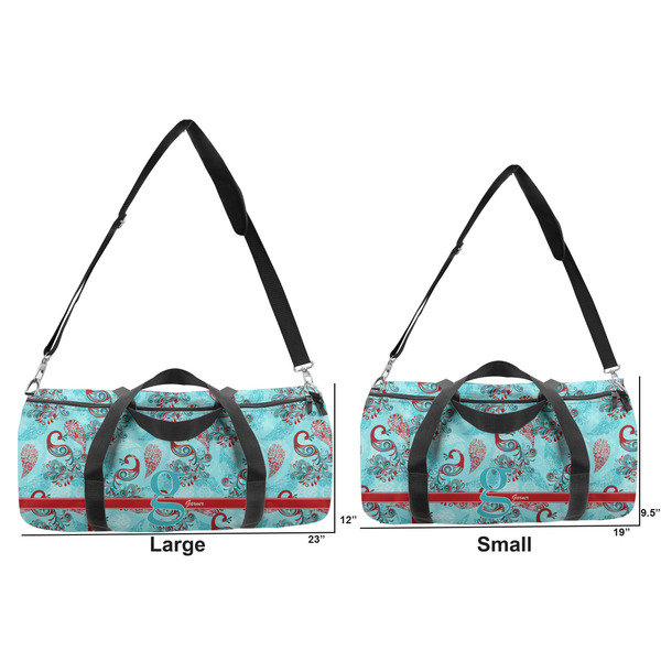 Peacock Duffle Bag Small and Large