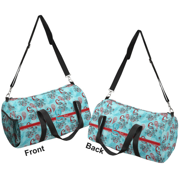 Peacock Duffle bag large front and back sides