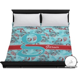 Peacock Duvet Cover - King (Personalized)