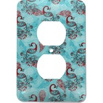Peacock Electric Outlet Plate