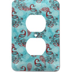 Peacock Electric Outlet Plate (Personalized)