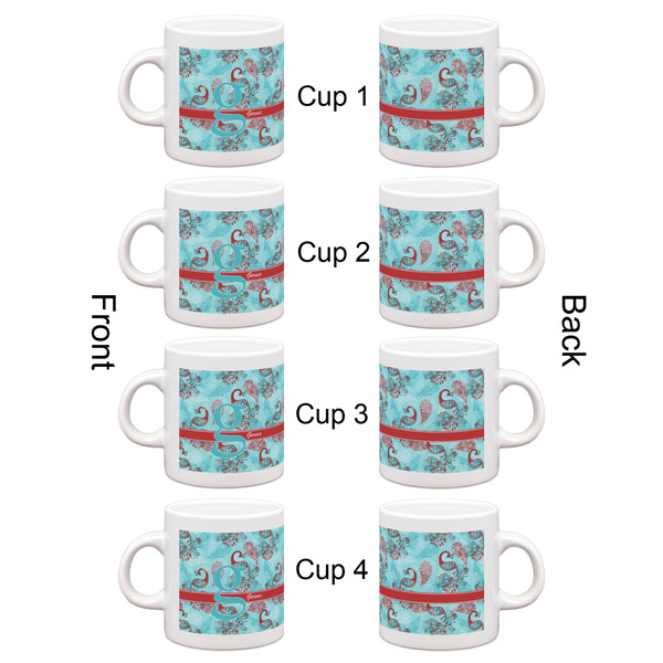 Peacock Espresso Cup Set of 4 - Apvl