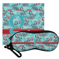 Peacock Eyeglass Case & Cloth (Personalized)