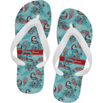 Peacock Flip Flops (Personalized)