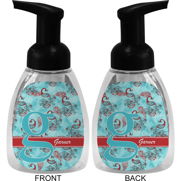 Peacock Foam Soap Bottle (Front & Back)