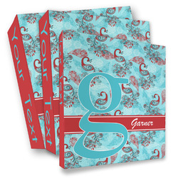 Peacock 3 Ring Binder - Full Wrap (Personalized)