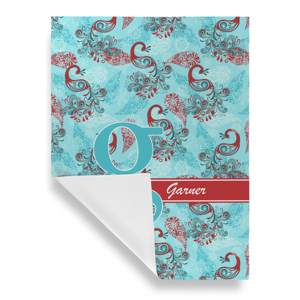 Peacock Garden Flags - Large - Single Sided - FRONT FOLDED