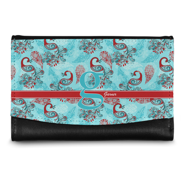 Custom Peacock Genuine Leather Women's Wallet - Small (Personalized)
