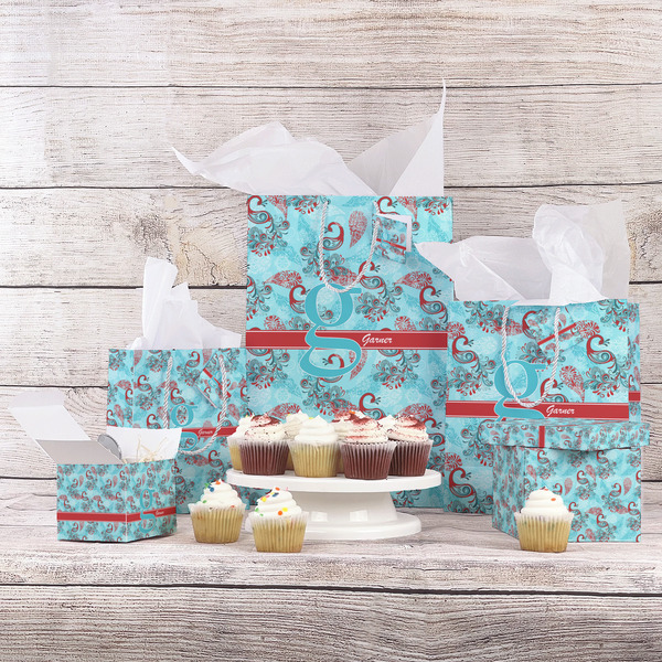 Peacock Gift Bags - In Context