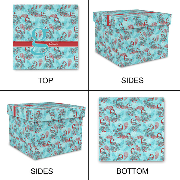 Peacock Gift Boxes with Lid - Canvas Wrapped - X-Large - Approval
