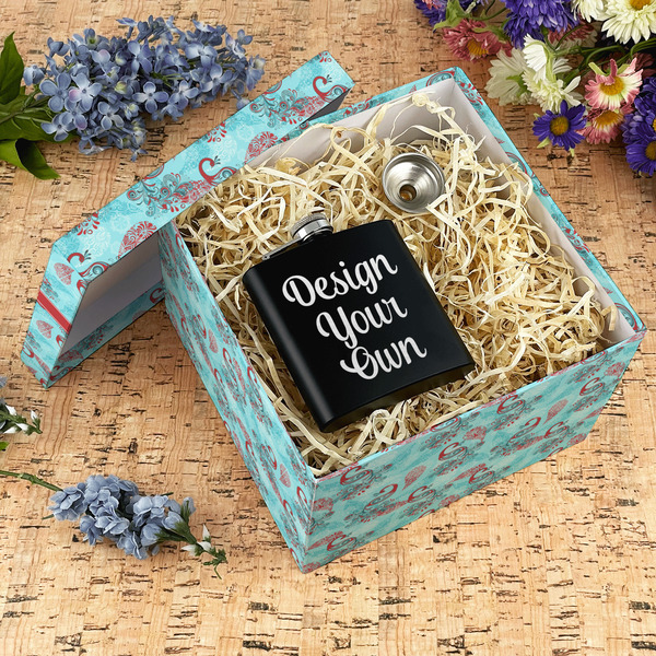 Peacock Gift Boxes with Lid - Canvas Wrapped - X-Large - In Context