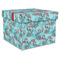 Peacock Gift Boxes with Lid - Canvas Wrapped - XX-Large - Front/Main