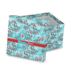 Peacock Gift Box with Lid - Canvas Wrapped (Personalized)