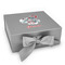 Peacock Gift Boxes with Magnetic Lid - Silver - Front