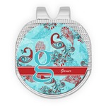 Peacock Golf Ball Marker - Hat Clip - Silver