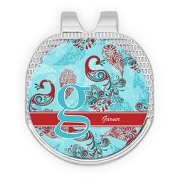 Peacock Golf Ball Marker - Hat Clip - Silver