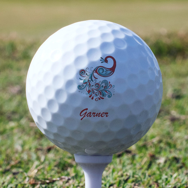Peacock Golf Ball - Non-Branded - Tee