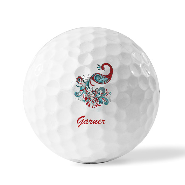 Peacock Golf Balls - Generic - Set of 12 - FRONT