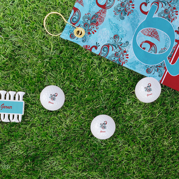 Peacock Golf Balls - Generic - Set of 3 - LIFESTYLE