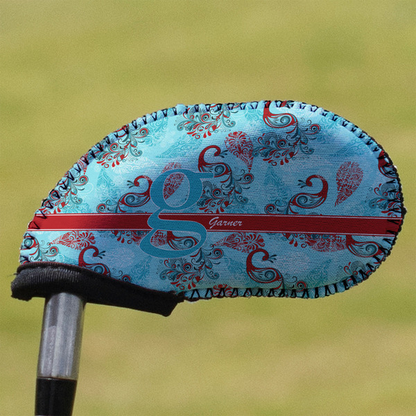 Custom Peacock Golf Club Iron Cover (Personalized)