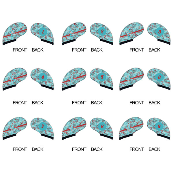 Peacock Golf Club Covers - APPROVAL (set of 9)