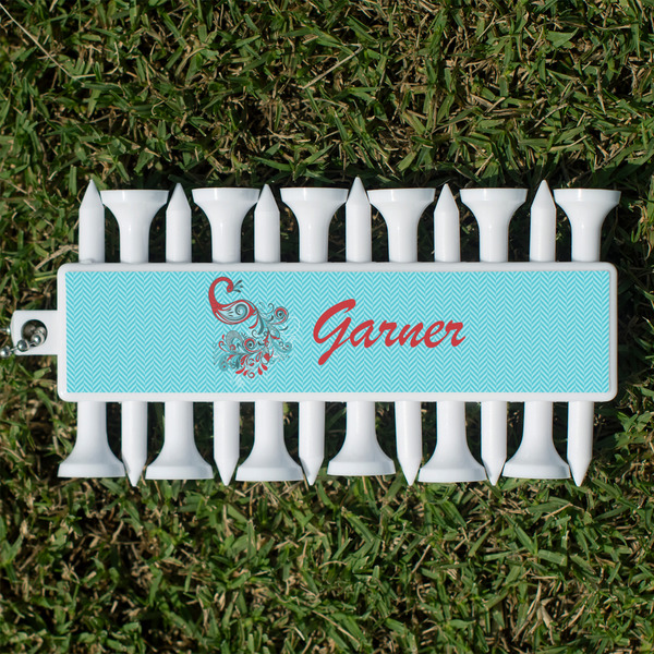 Custom Peacock Golf Tees & Ball Markers Set (Personalized)