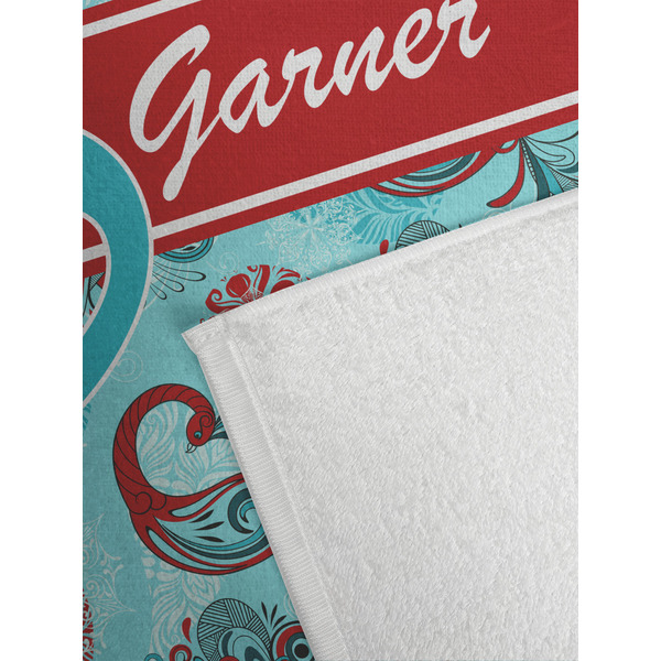 Peacock Golf Towel - Detail