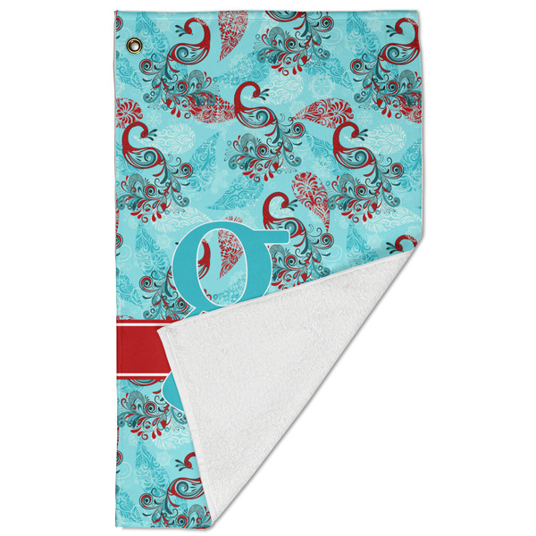 Peacock Golf Towel - Folded (Large)