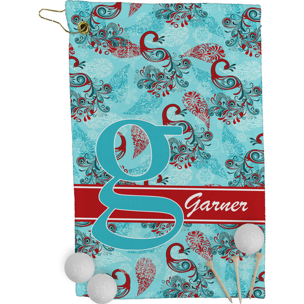Peacock Golf Towel (Personalized)