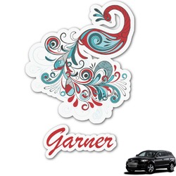 Peacock Graphic Car Decal (Personalized)