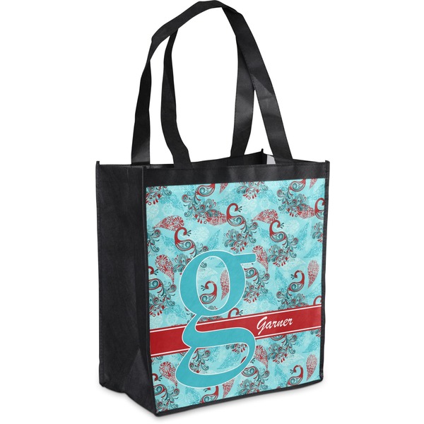 Custom Peacock Grocery Bag (Personalized)