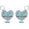 Peacock Heart Keychain (Front + Back)
