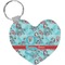Peacock Heart Keychain (Personalized)