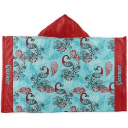 Peacock Kids Hooded Towel (Personalized)