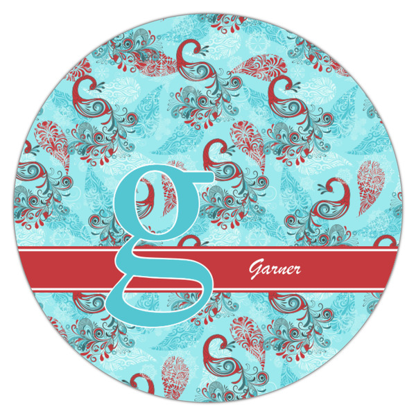 Peacock Icing Circle - Small - Single