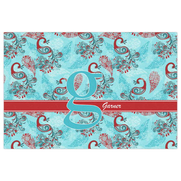 Peacock Indoor / Outdoor Rug - 2'x3' - Front Flat