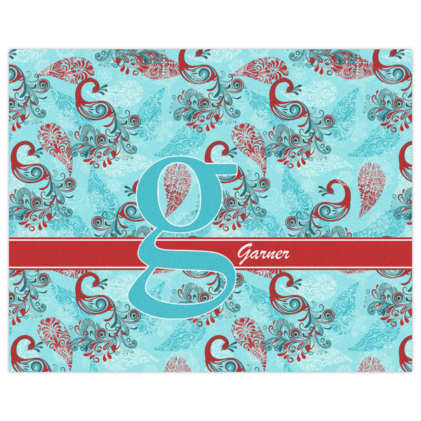 Peacock Indoor / Outdoor Rug - 8'x10' - Front Flat