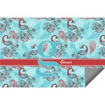 Peacock Indoor / Outdoor Rug (Personalized)