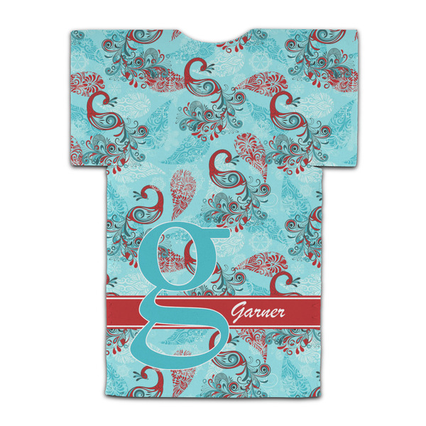 Peacock Jersey Bottle Cooler - BACK (flat)