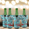 Peacock Jersey Bottle Cooler - Set of 4 - LIFESTYLE
