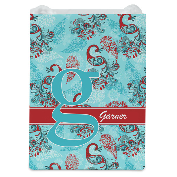 Peacock Jewelry Gift Bag - Matte - Front