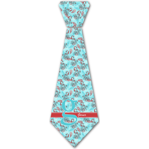 Custom Peacock Iron On Tie - 4 Sizes w/ Name and Initial